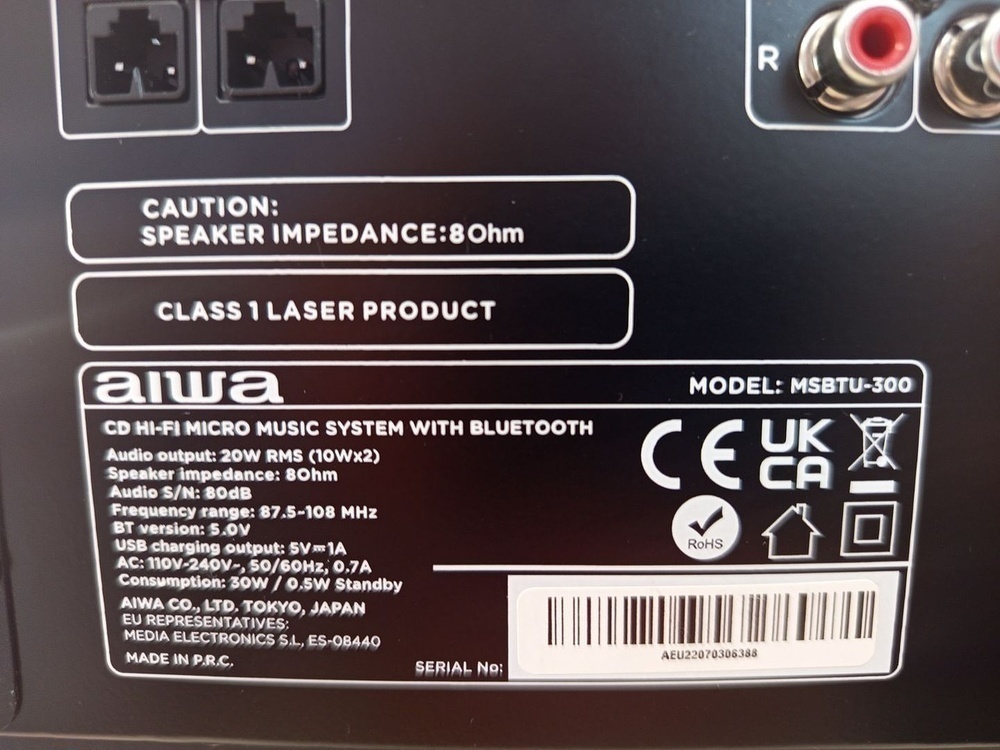 Музыкальный центр Aiwa MSBTU-300