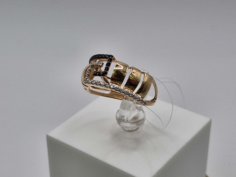 КОЛЬЦО С КАМНЯМИ (Au 585)