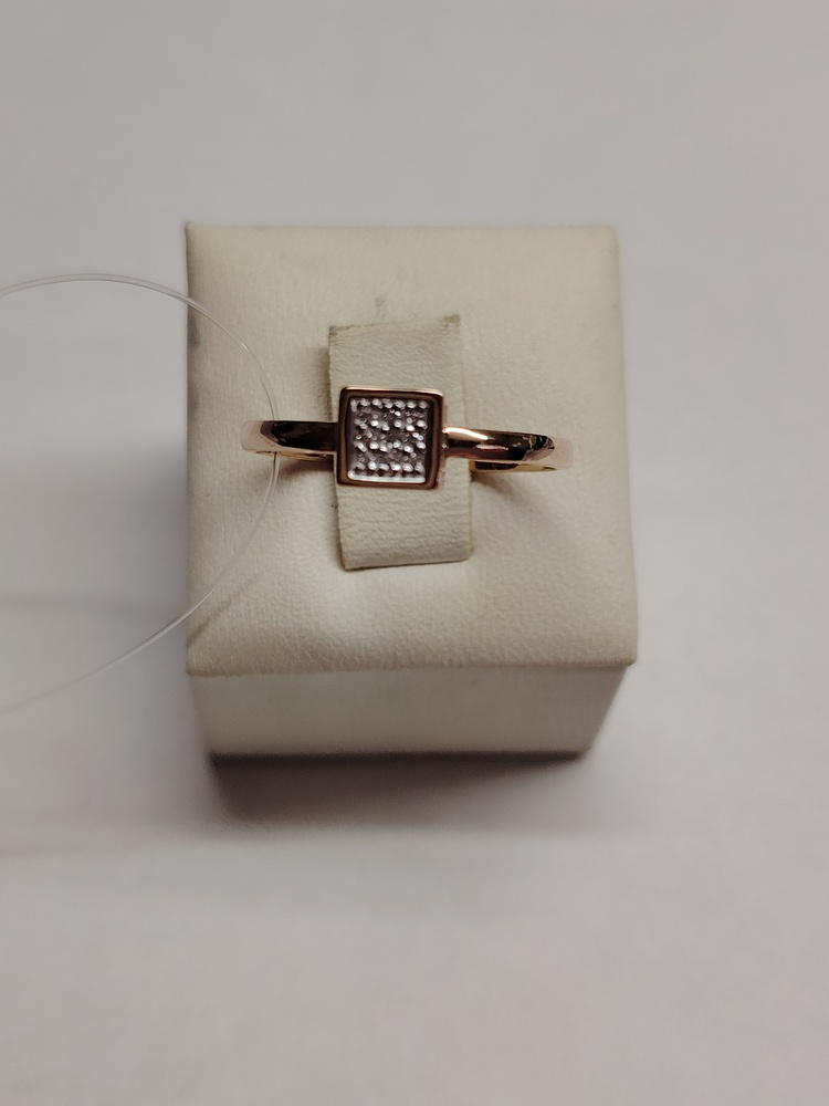 КОЛЬЦО С КАМНЯМИ (Au 585)