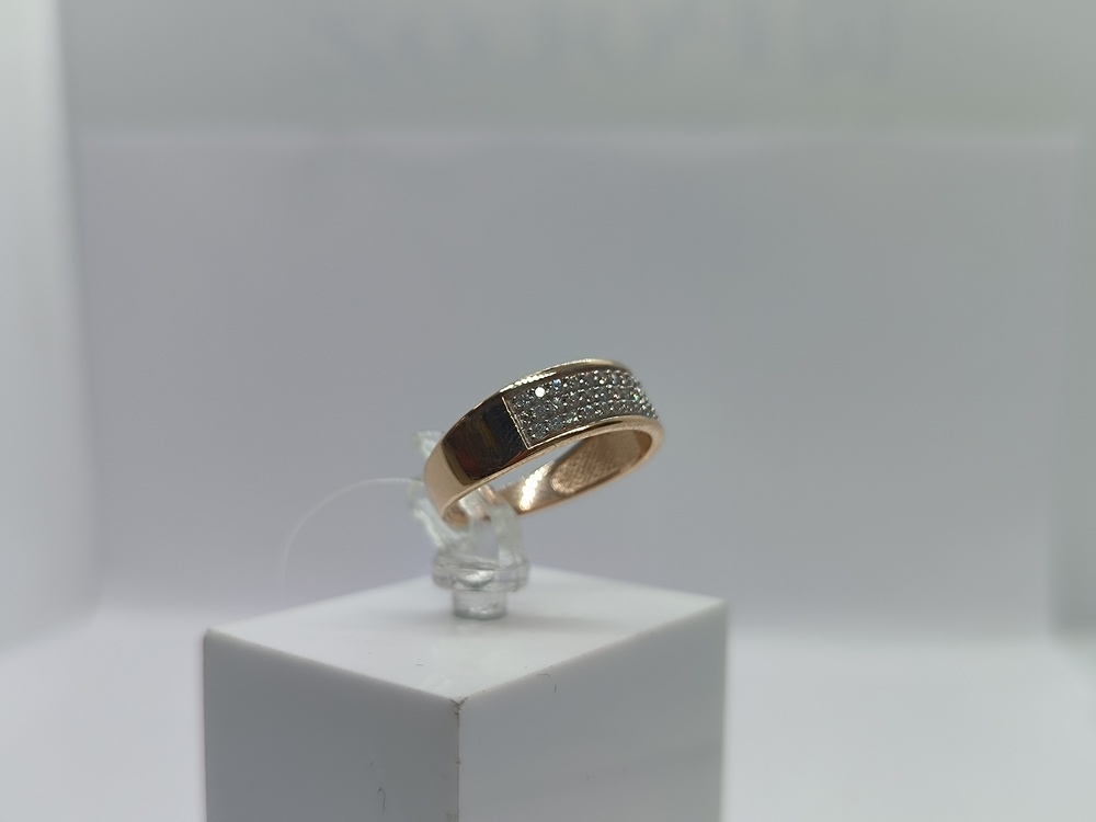 КОЛЬЦО С КАМНЯМИ (Au 585)