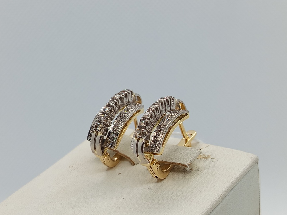 СЕРЬГИ БРИЛЛИАНТ Au 750