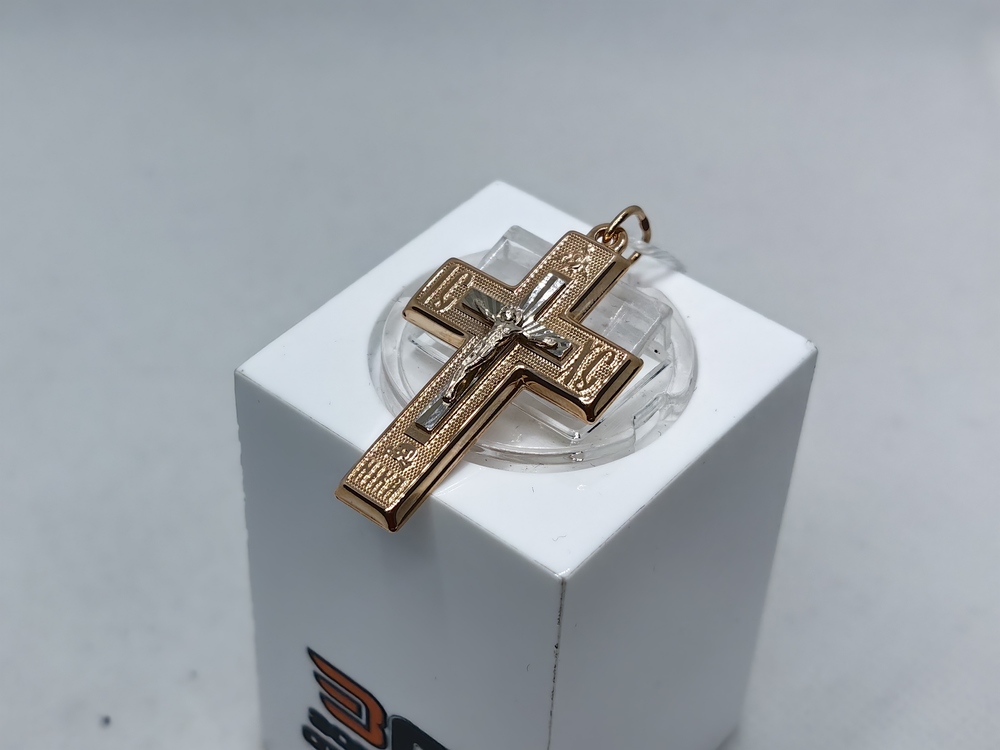 ПОДКБК585 ПОДВЕСКА КРЕСТ БЕЗ КАМНЯ (Au 585)