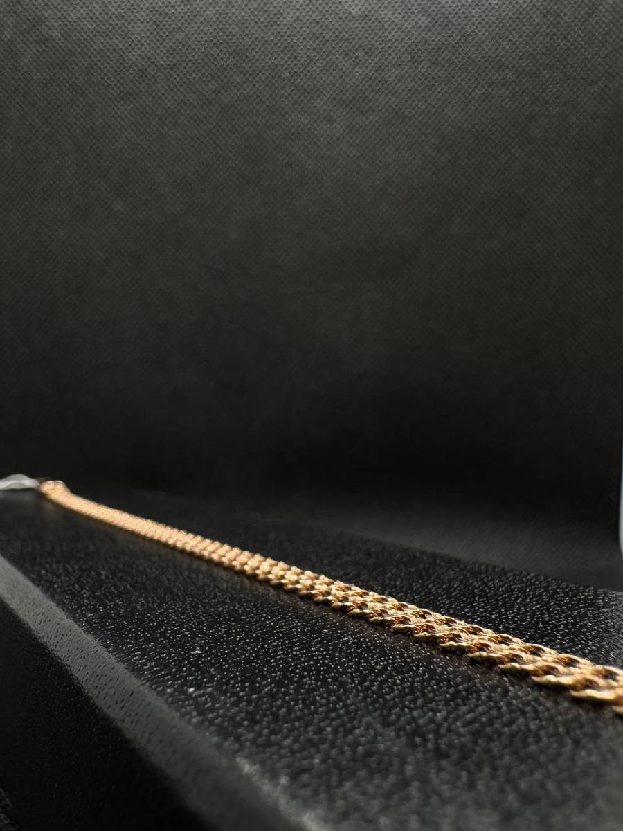 БРАСЛЕТ ПОЛНОВЕСНЫЙ Бисмарк двойной (Au 585)