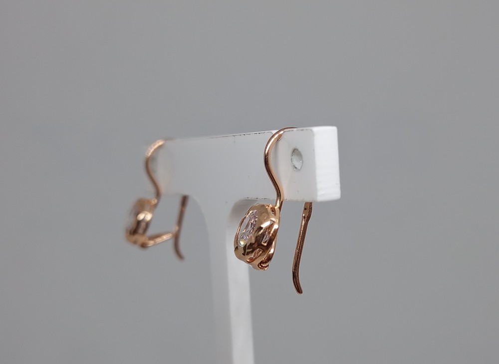 СЕРЬГИ С КАМНЕМ (Au 585)