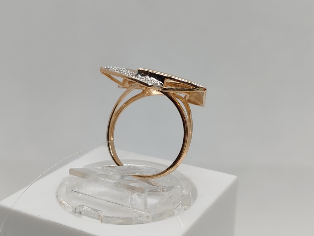 КОЛЬЦО С КАМНЯМИ (Au 585)