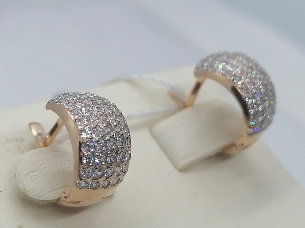 СЕРЬГИ С КАМНЯМИ (Au 585)