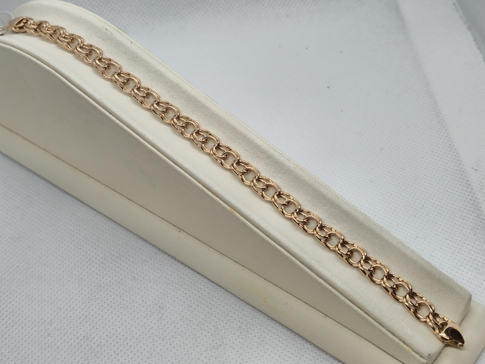 БЛБ585 БРАСЛЕТ ПОЛНОВЕСНЫЙ Бисмарк (Au 585)