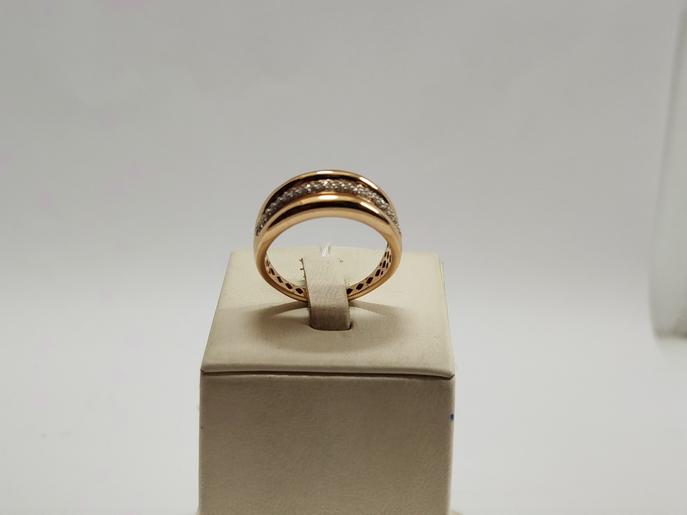 КОЛЬЦО С КАМНЯМИ (Au 585)