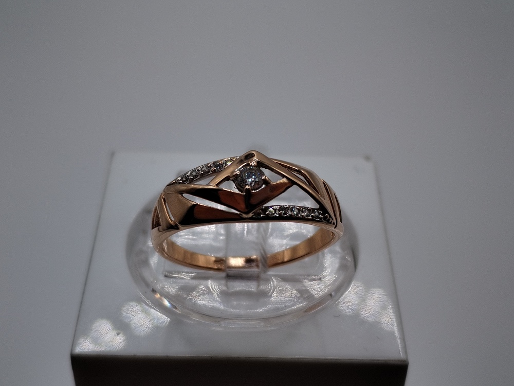 КОЛКМИ585 КОЛЬЦО С КАМНЯМИ (Au 585)