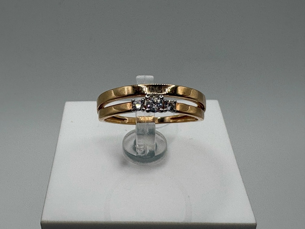 КОЛЬЦО С КАМНЯМИ (Au 585)