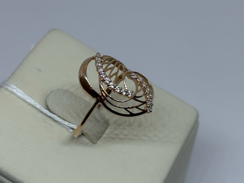 КОЛКМИ585 КОЛЬЦО С КАМНЯМИ (Au 585)