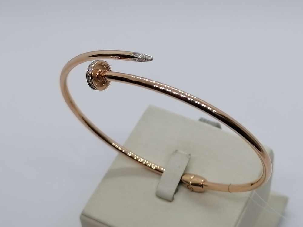 БРАСЛЕТ ЖЕСТКИЙ с камнями (Au 585)