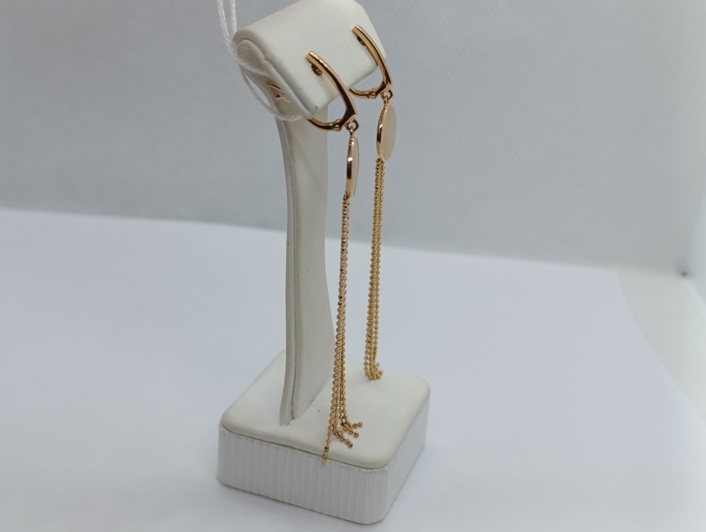 СЕРЬГИ БЕЗ КАМНЯ (Au 585)