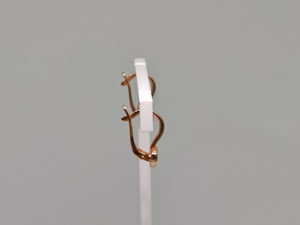 СКМ585 СЕРЬГИ С КАМНЕМ (Au 585)