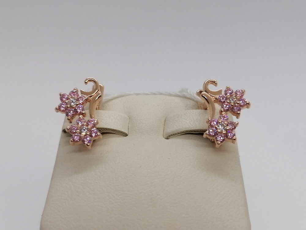 СЕРЬГИ С КАМНЯМИ (Au 585)