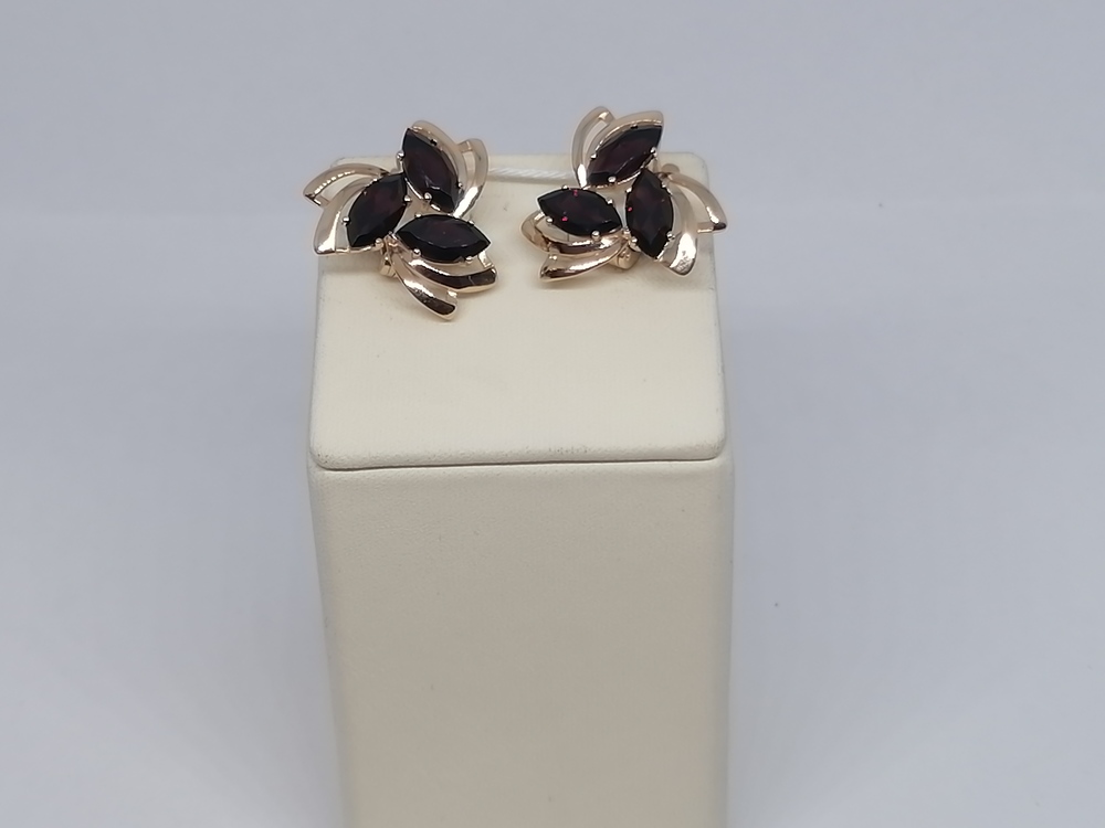 СКМИ585 СЕРЬГИ С КАМНЯМИ (Au 585)