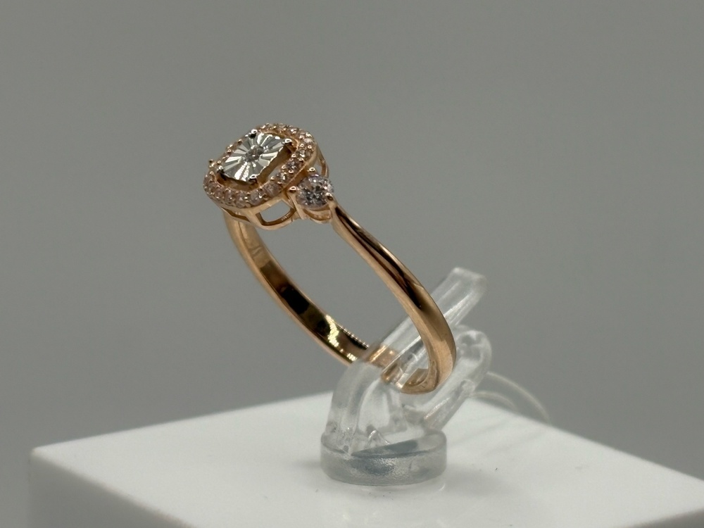 КОЛЬЦО С КАМНЯМИ (Au 585)