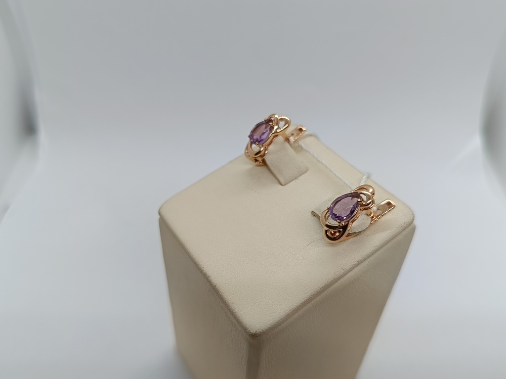 СЕРЬГИ С КАМНЕМ (Au 585)