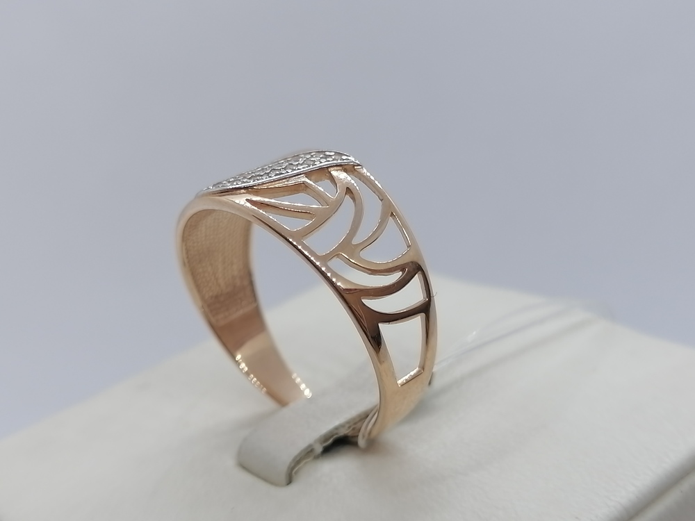 КОЛЬЦО С КАМНЯМИ (Au 585)