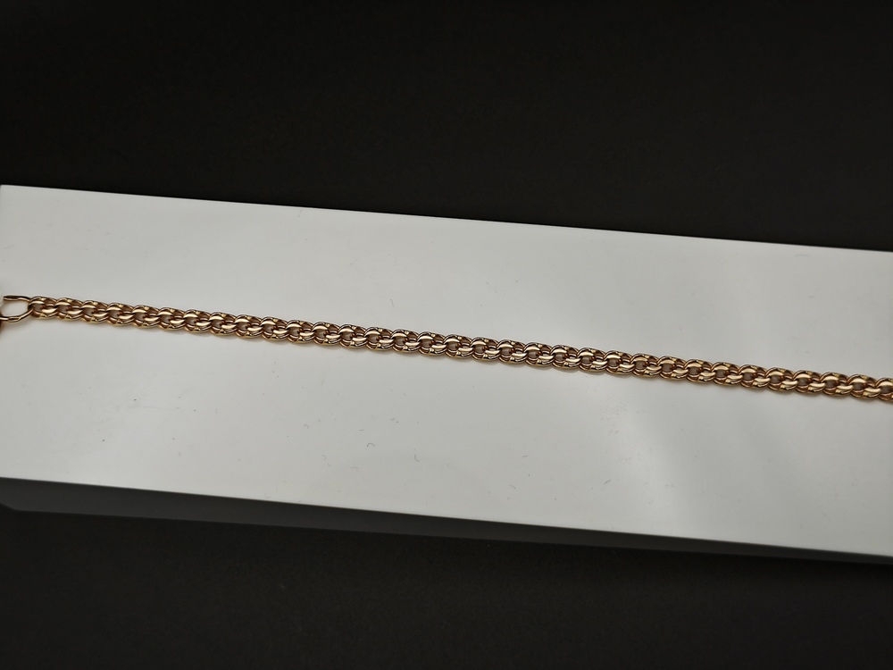 БРАСЛЕТ ПУСТОТЕЛЫЙ Бисмарк Au 585