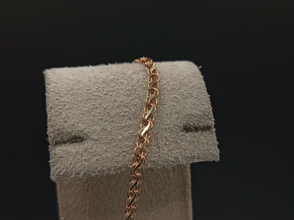 БРАСЛЕТ ПУСТОТЕЛЫЙ Кардинал (Au 585)