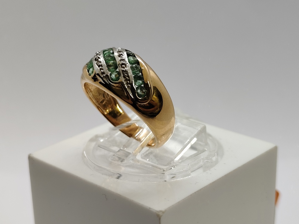 КОЛКМИ585 КОЛЬЦО С КАМНЯМИ (Au 585)