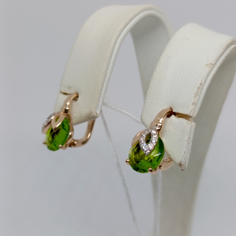 СЕРЬГИ С КАМНЯМИ (Au 585)