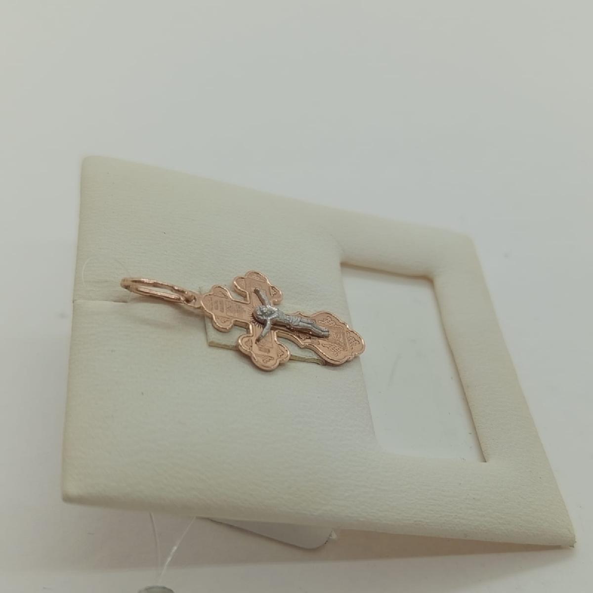 ПОДВЕСКА КРЕСТ без камня (Au 585)