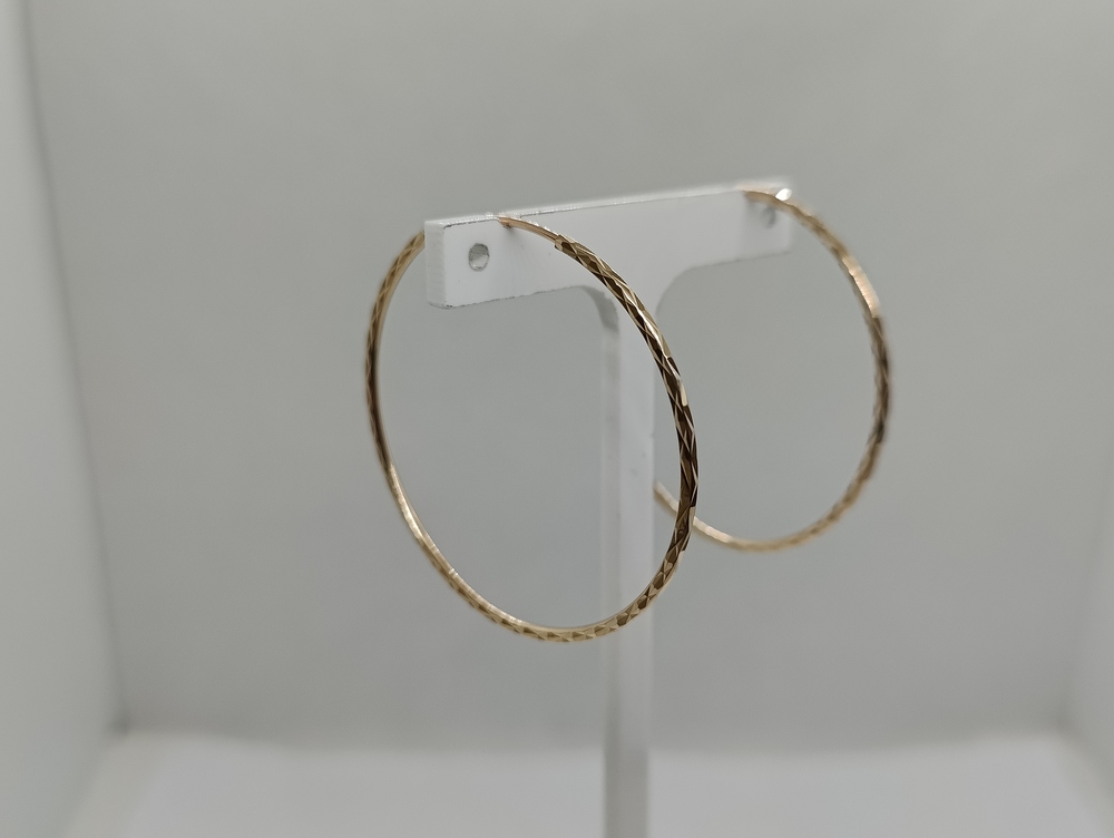СКОН585 СЕРЬГИ КОНГО (Au 585)