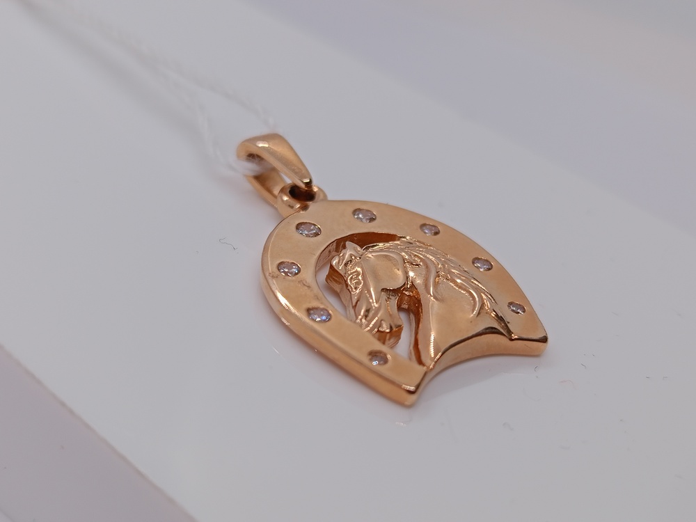 ПОДКМИ585 ПОДВЕСКА С КАМНЯМИ (Au 585)