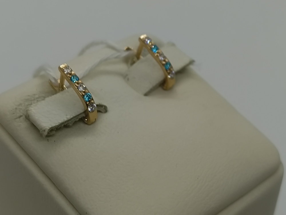 СЕРЬГИ С КАМНЯМИ (Au 585)