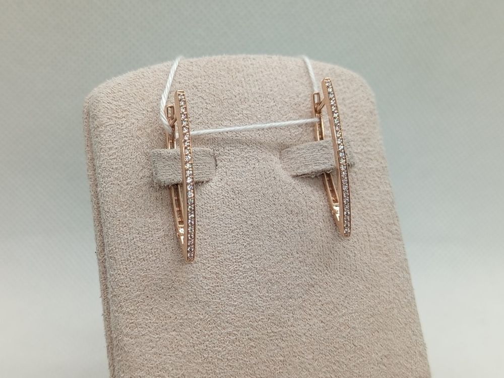 СЕРЬГИ С КАМНЯМИ (Au 585)