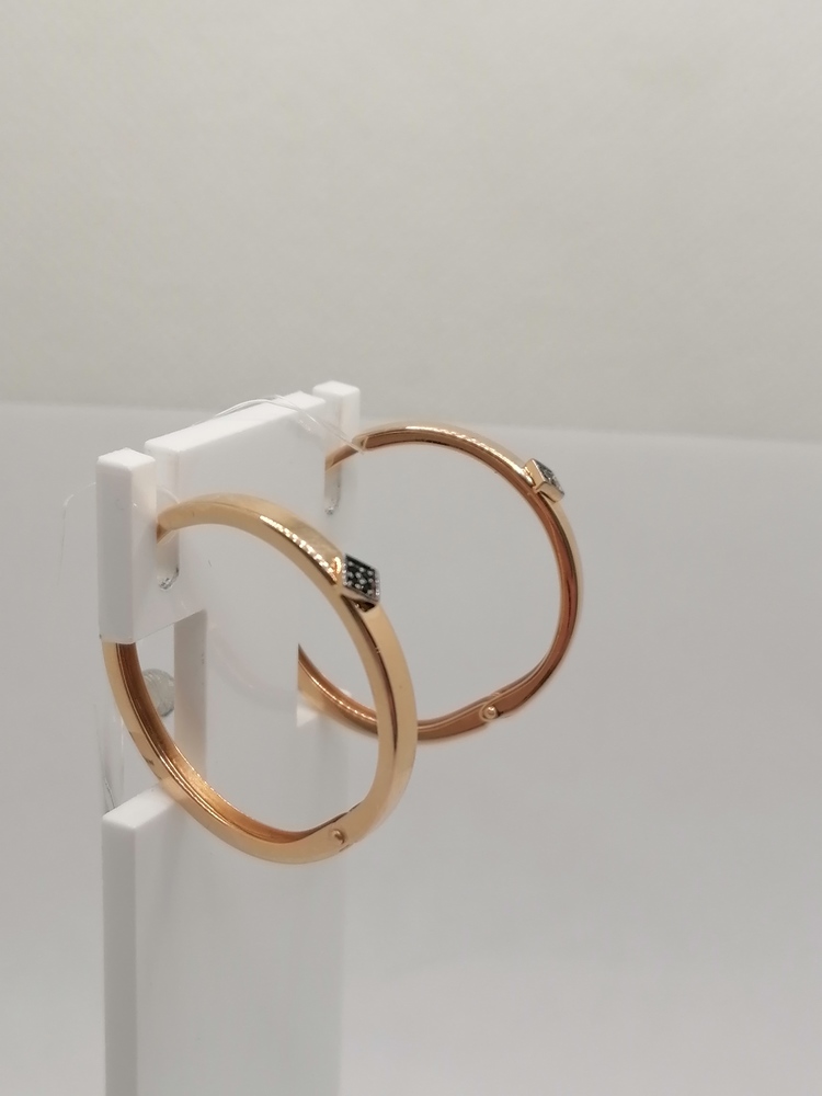 04-62-0423-04 СЕРЬГИ КОНГО с камнями (Au 585)