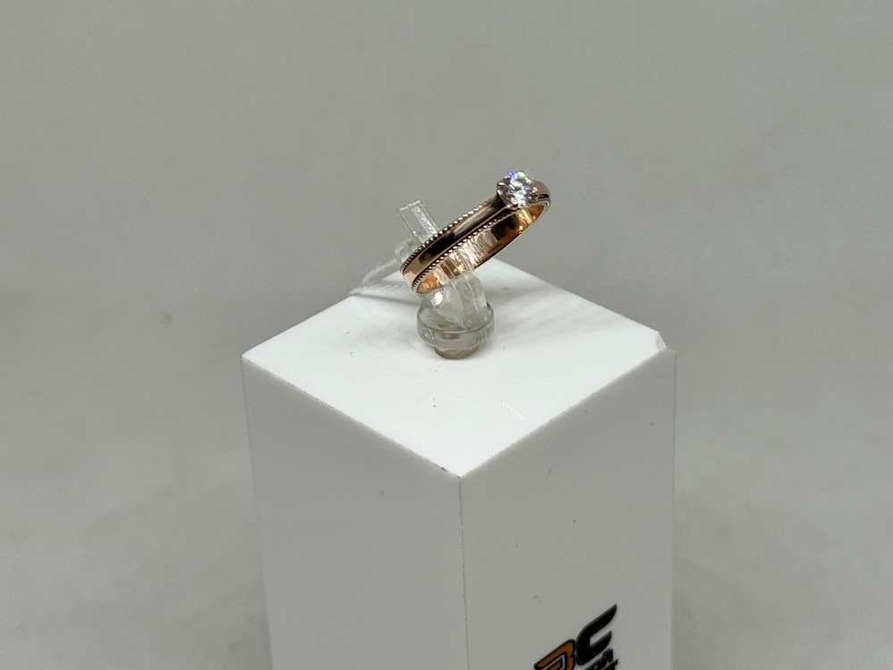 КОЛКМ585 КОЛЬЦО С КАМНЕМ (Au 585)