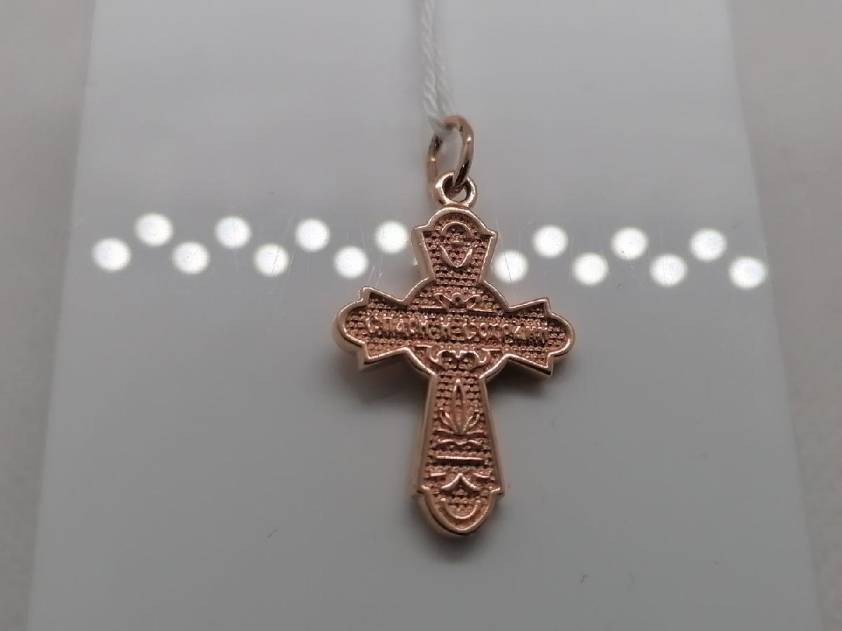 ПОДВЕСКА КРЕСТ БЕЗ КАМНЯ (Au 585)