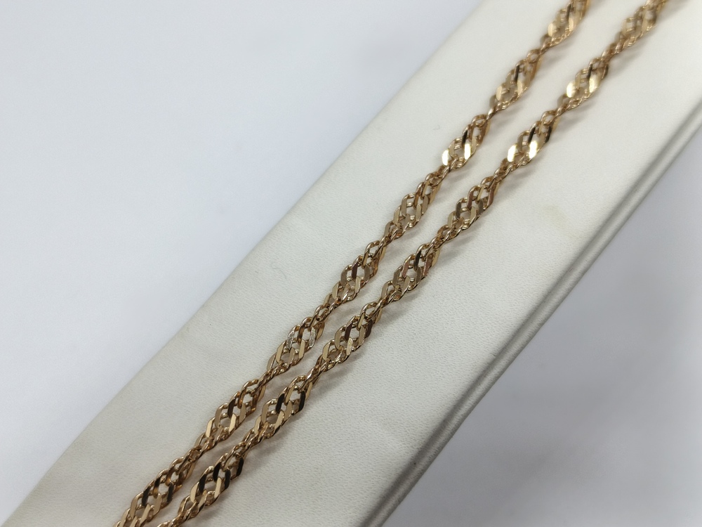 ЦЛСИ585 ЦЕПЬ ПОЛНОВЕСНАЯ Сингапур (Au 585)