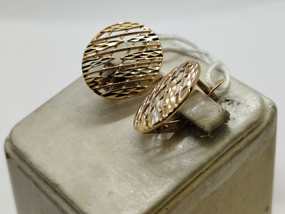 СЕРЬГИ БЕЗ КАМНЯ (Au 585)