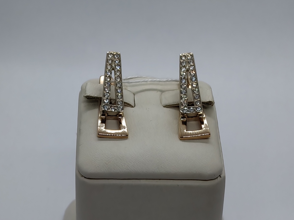 СКМИ585 СЕРЬГИ С КАМНЯМИ (Au 585)