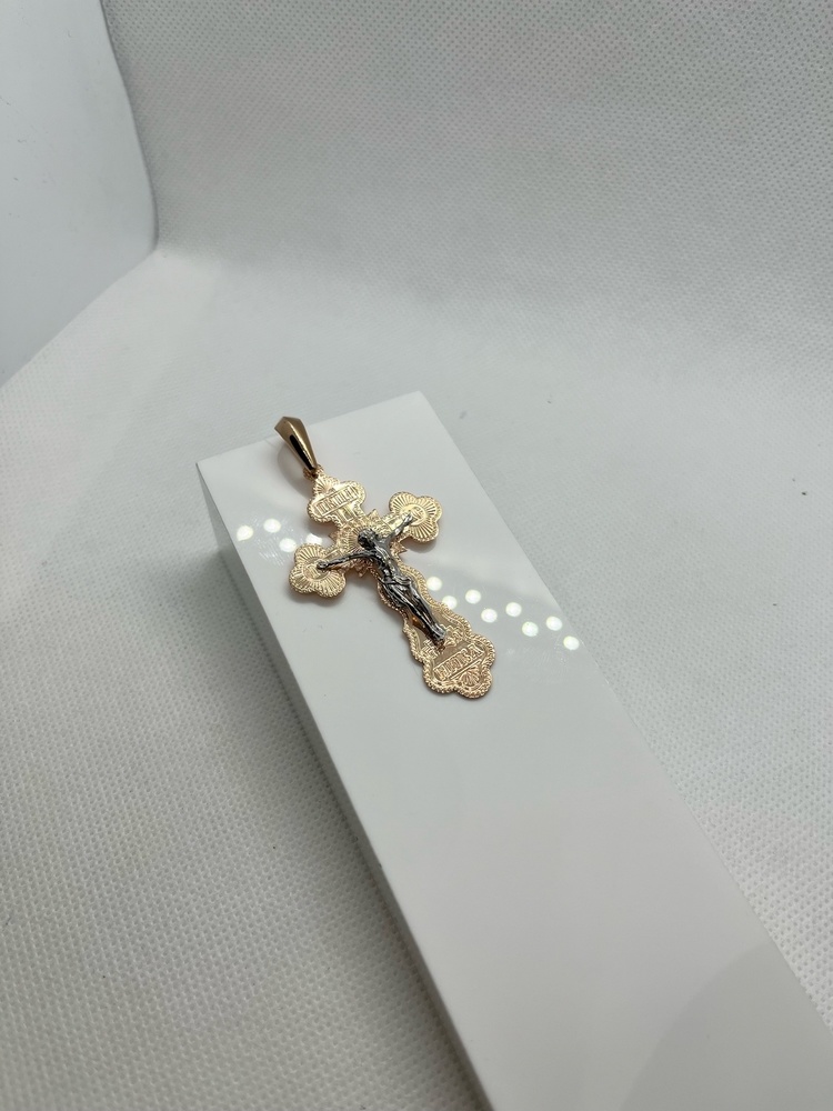 810-00250-10-00-00-02 ПОДВЕСКА КРЕСТ без камня (Au 585)