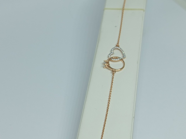 БРАСЛЕТ ФАНТАЗИЯ с камнями (Au 585)