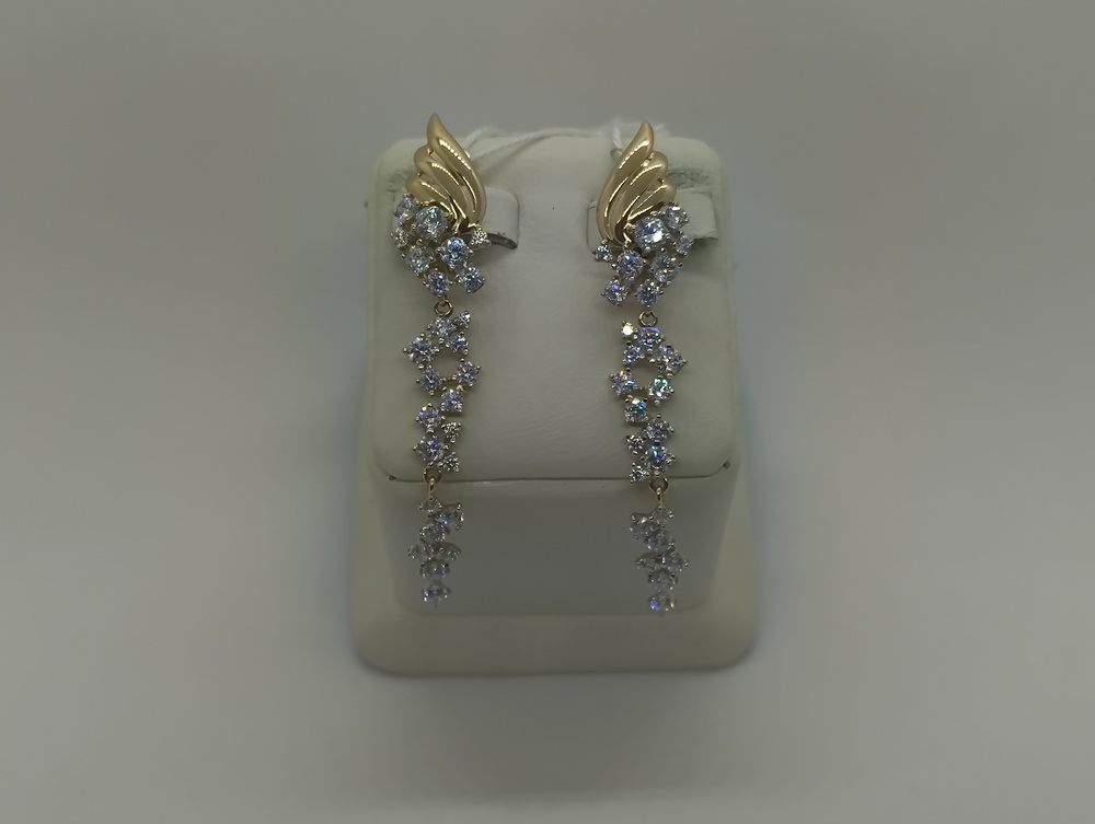 СЕРЬГИ С КАМНЯМИ (Au 585)