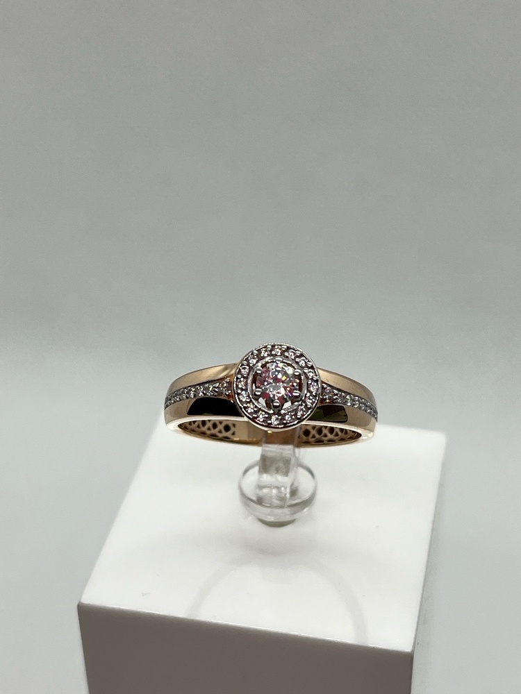 КОЛЬЦО С КАМНЯМИ (Au 585)