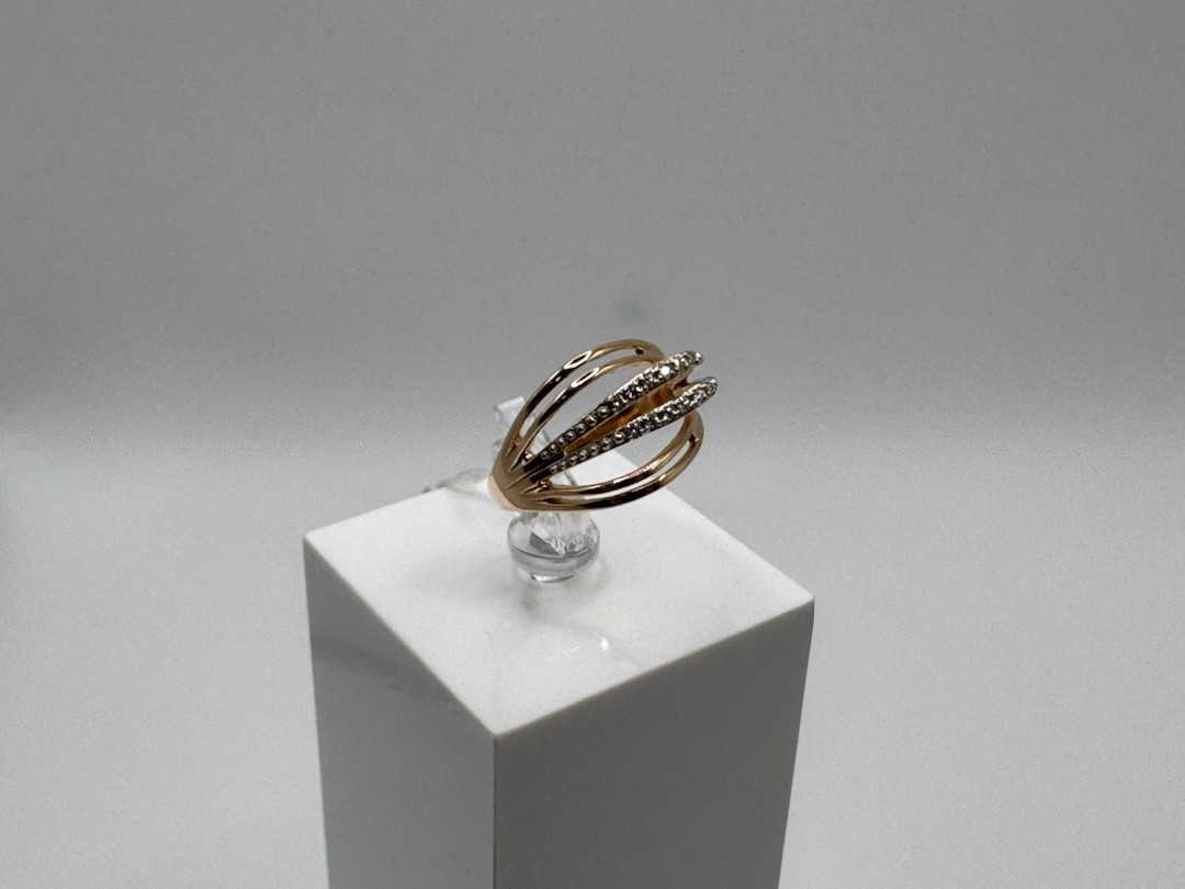 КОЛКМИ585 КОЛЬЦО С КАМНЯМИ (Au 585)