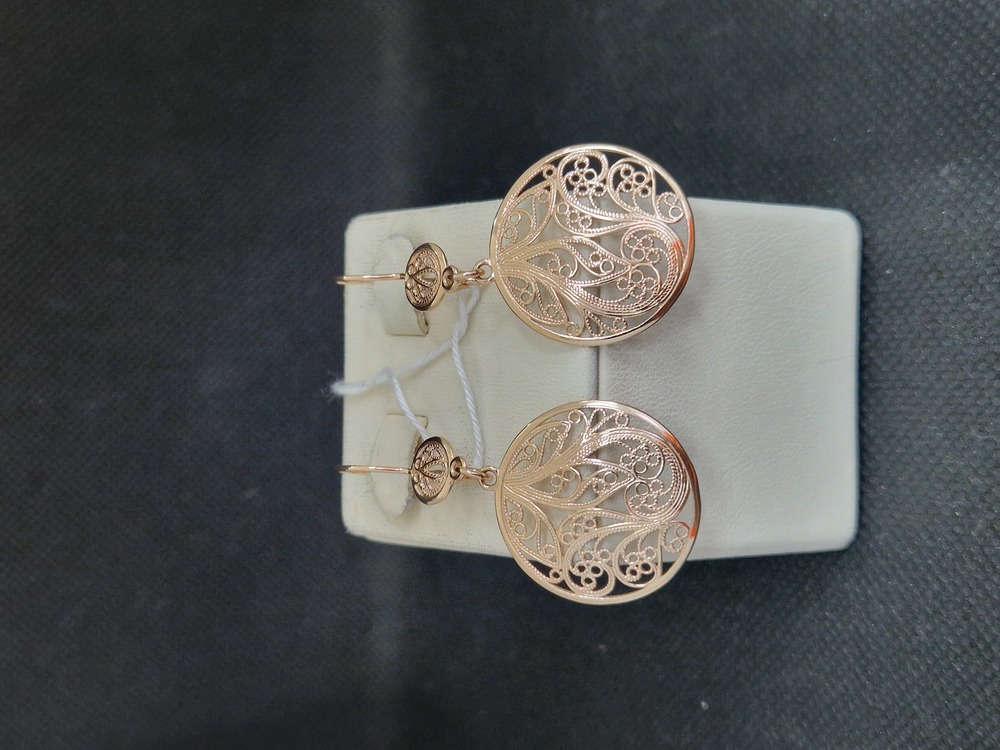 СЕРЬГИ БЕЗ КАМНЯ (Au 585)