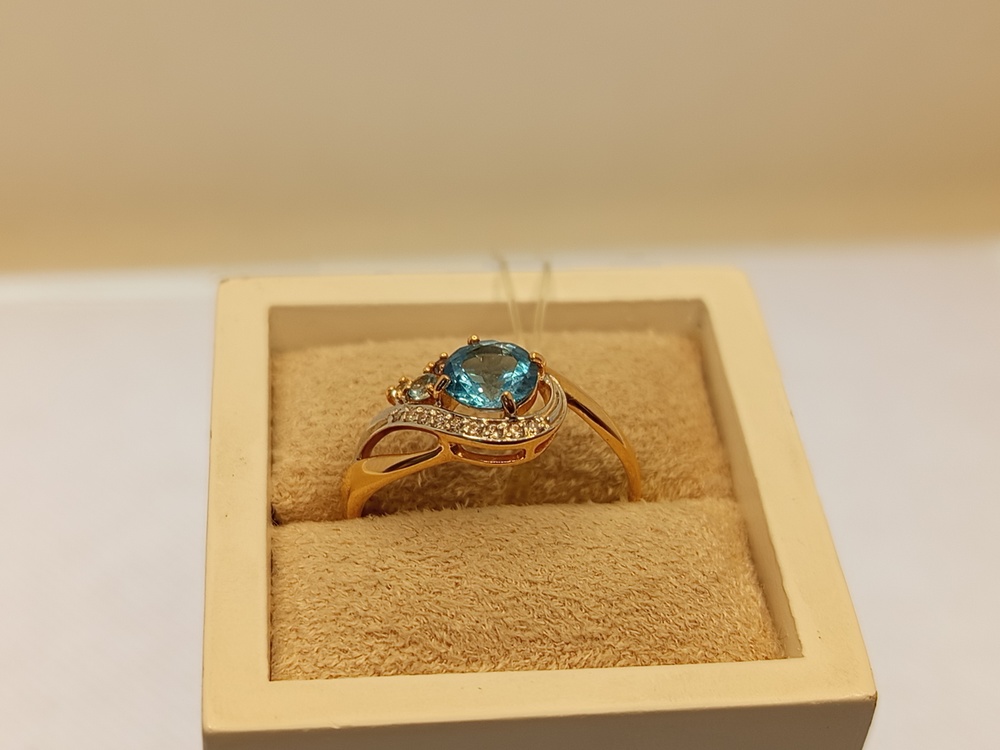 715047 КОЛЬЦО С КАМНЯМИ (Au 585) 715047 КОЛЬЦО С КАМНЯМИ (Au 585)