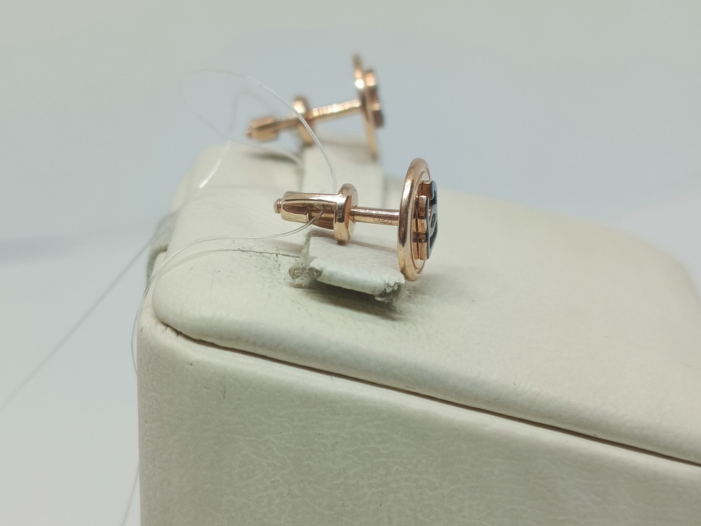 СЕРЬГИ ПУСЕТЫ без камня (Au 585)