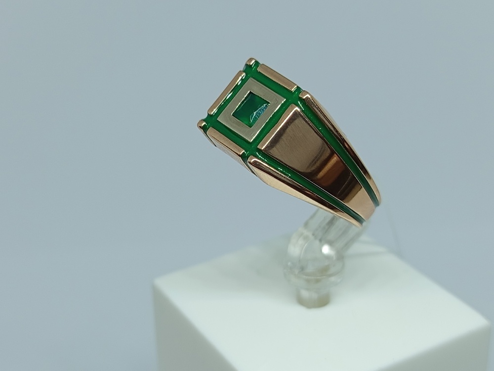 КОЛЬЦО ПЕЧАТКА с камнем (Au 585)