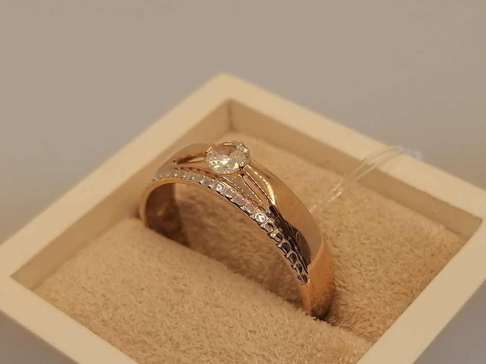 КОЛЬЦО С КАМНЕМ (Au 585)