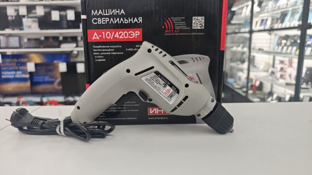 Дрель-безударная Интерскол Д-10/420ЭР ПРОМО (672.1.0.00)