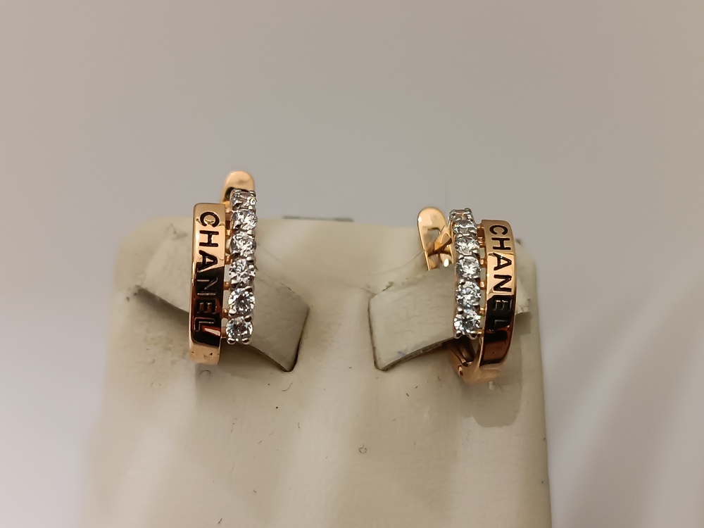 СЕРЬГИ С КАМНЯМИ (Au 585)